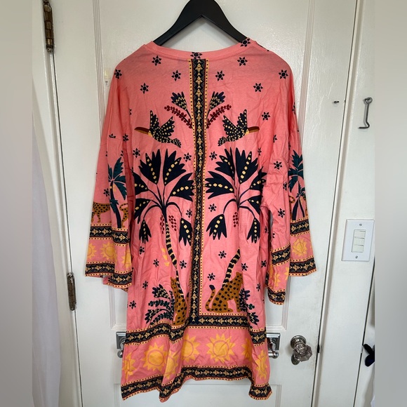 NWT Farm Rio for Anthropologie / Long Sleeve Printed Mini Shift / XL - Picture 4 of 5